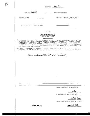 NYS Bill and Veto Jackets: 2000, Chapter 413