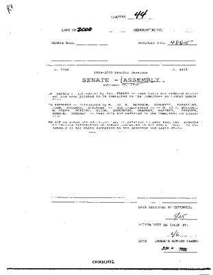 NYS Bill and Veto Jackets: 2000, Chapter 44