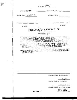 NYS Bill and Veto Jackets: 2000, Chapter 440