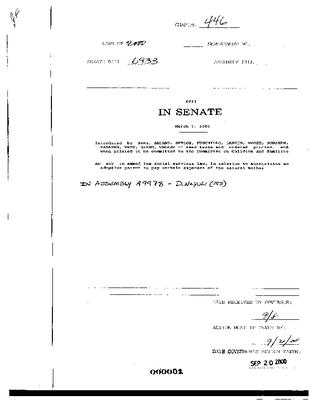 NYS Bill and Veto Jackets: 2000, Chapter 446