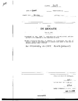 NYS Bill and Veto Jackets: 2000, Chapter 369