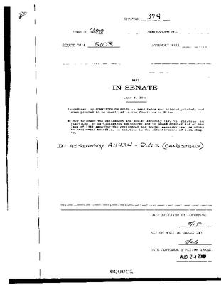 NYS Bill and Veto Jackets: 2000, Chapter 374