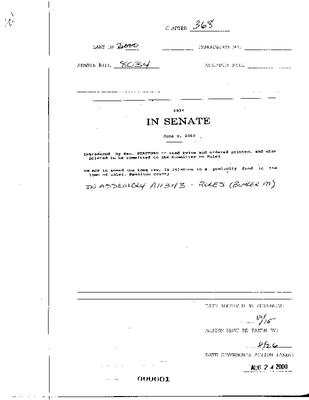 NYS Bill and Veto Jackets: 2000, Chapter 368