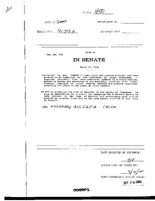 NYS Bill and Veto Jackets: 2000, Chapter 450