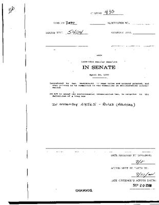 NYS Bill and Veto Jackets: 2000, Chapter 430