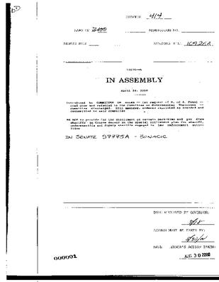 NYS Bill and Veto Jackets: 2000, Chapter 414