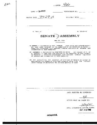 NYS Bill and Veto Jackets: 2000, Chapter 466
