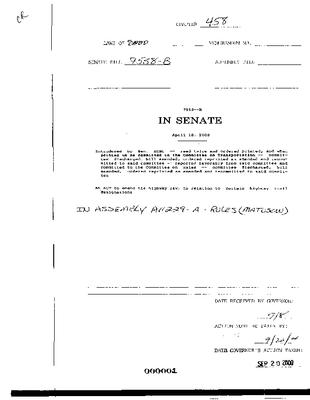 NYS Bill and Veto Jackets: 2000, Chapter 458