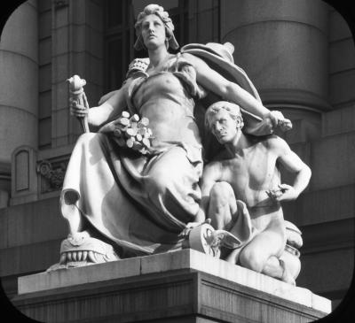 New York City. Custom House. Heroic Group, America. (D. C. French)