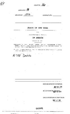 NYS Bill and Veto Jackets: 2011, Chapter 26