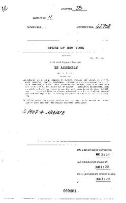 NYS Bill and Veto Jackets: 2011, Chapter 35