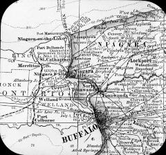 Map of Niagara River and Welland Canal