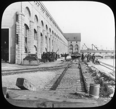 Intake and power house at Electric Power Plant