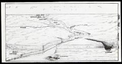 Drawing, Birdseye View of Niagara River