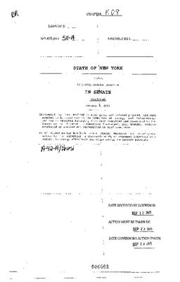 NYS Bill and Veto Jackets: 2011, Veto 69