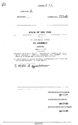 NYS Bill and Veto Jackets: 2011, Veto 52