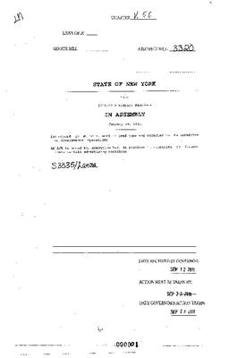 NYS Bill and Veto Jackets: 2011, Veto 56