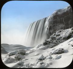 Am. Falls, Niagara Falls, from below (winter)