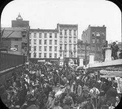 New York City, Ridge to Clinton St. Street Market for fish-peddlers.