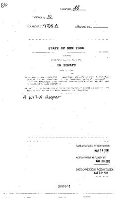 NYS Bill and Veto Jackets: 2010, Chapter 33