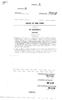 NYS Bill and Veto Jackets: 2010, Chapter 3