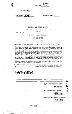 NYS Bill and Veto Jackets: 2010, Chapter 534