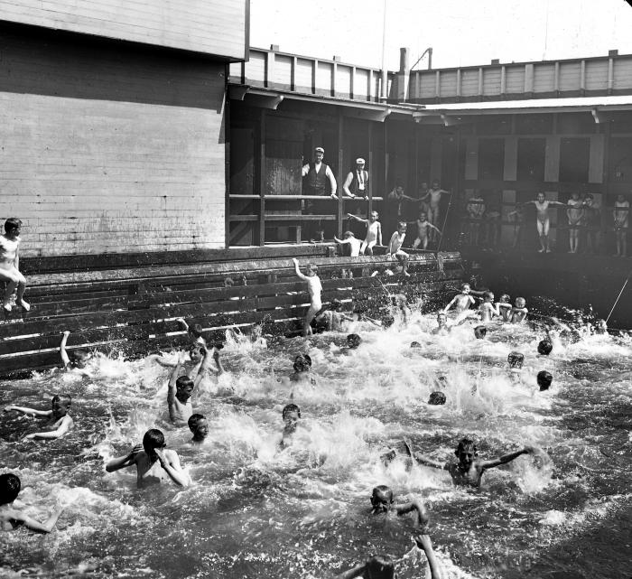 New York City. Boys' Swimming School