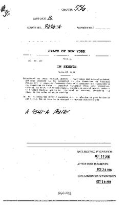 NYS Bill and Veto Jackets: 2010, Chapter 556