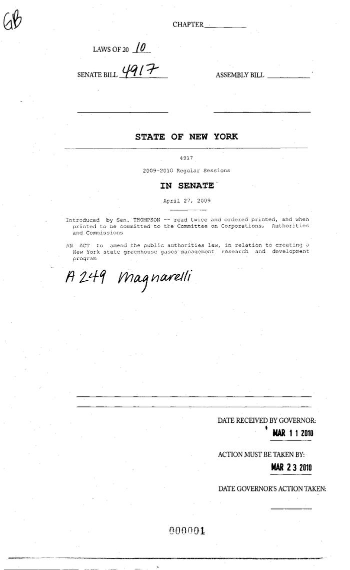 NYS Bill and Veto Jackets: 2010, Veto 2