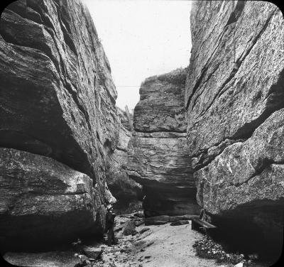 N.Y. Near Olean. Rock City. Among the Rocks.