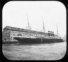 Steamship "New York" at New York City pier