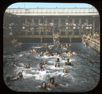 Girls swimming school in New York City