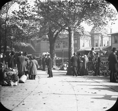 New York City. Emigrants on the Battery.