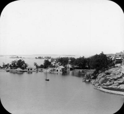 Panorama west from Pullman residence, Thousand Islands