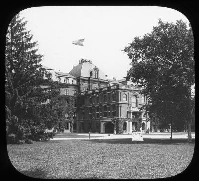 Part of campus & main bldg. At Vassar College