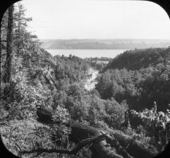 Gorge near Taughannock Falls and Cayuga Lake.