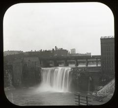 Genessee [sic] River Upper Falls & R.R. Bridge, Rochester, New York