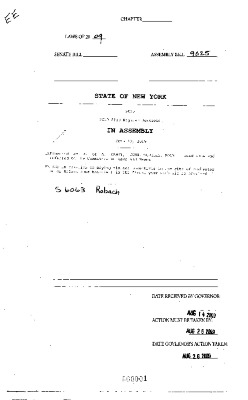 NYS Bill and Veto Jackets: 2009, Veto 48