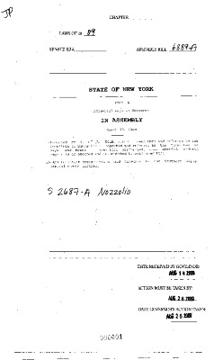 NYS Bill and Veto Jackets: 2009, Veto 51