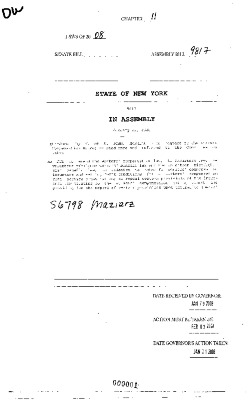 NYS Bill and Veto Jackets: 2008, Chapter 11