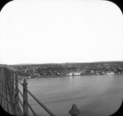 Panorama of Poughkeepsie from bridge