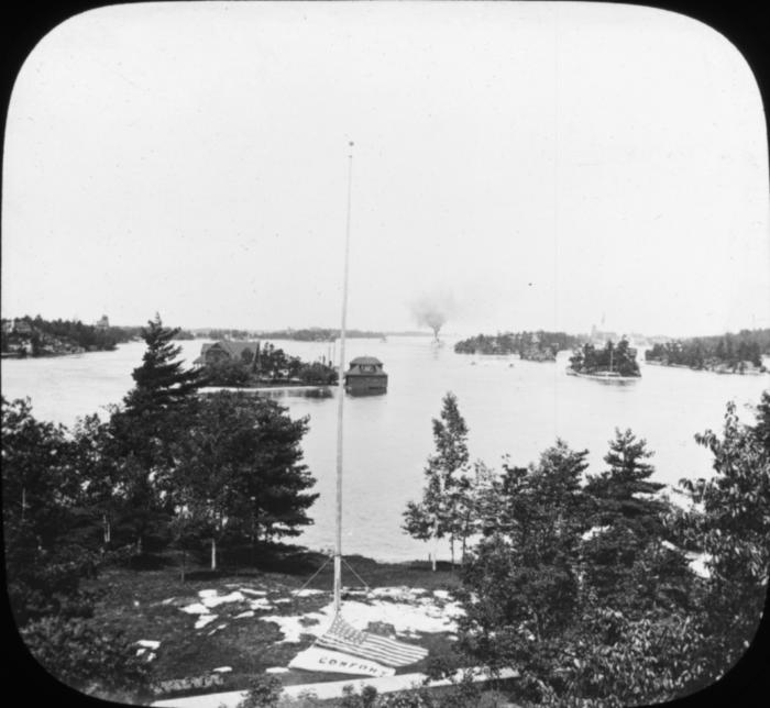 N.Y. Thousand Islands. Panorama from Comfort Id.