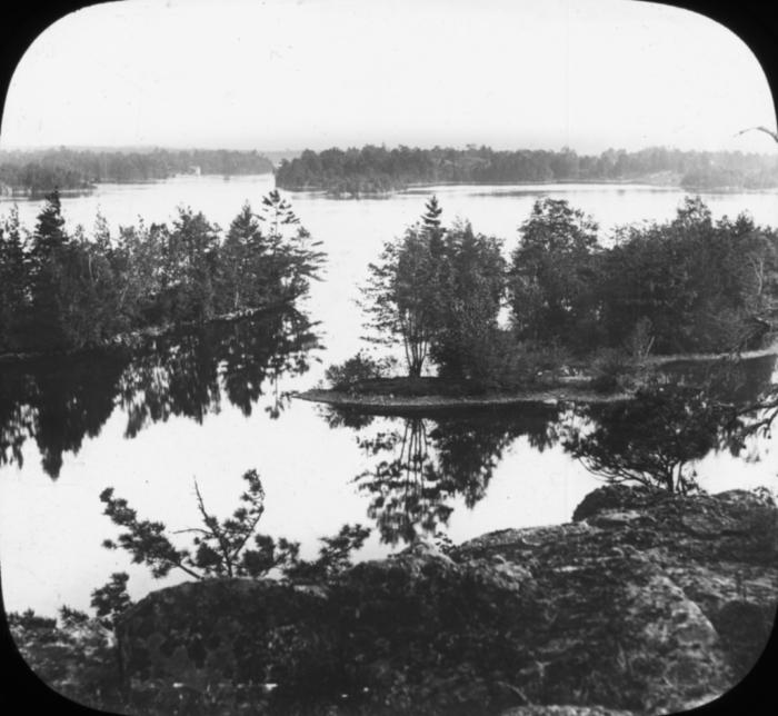 N.Y. Thousand Islands. Panorama from Echo Rock.