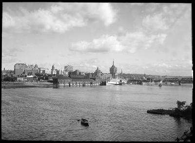 View of Waterfront from Greenbush Bridge, Albany, New York