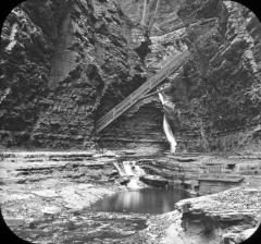 N.Y. Watkins Glen. Central Staircase & Mammoth Gorge.