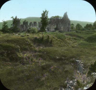 Panorama of Fort Ticonderoga ruins from south