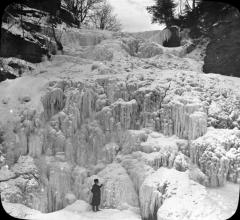 N.Y. Watkins Glen. Hector Falls, Winter.