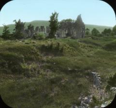 Panorama of Fort Ticonderoga ruins from south