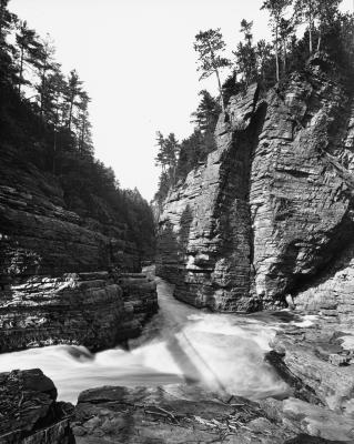 View Downstream from Devils Oven, Ausable Chasm, New York