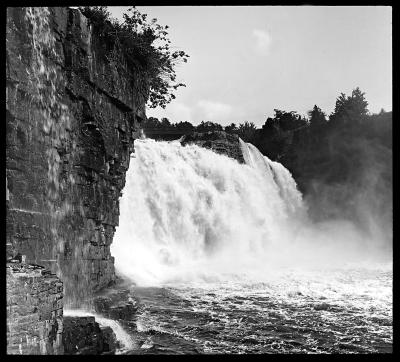 Rainbow Falls from Below, Ausable Chasm, New York